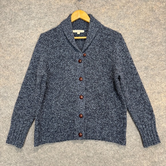 Brooks Brothers Sweaters - Brooks Brothers Lambs Wool Chunky Knit Shawl Loop Collar Cardigan Sweater XL